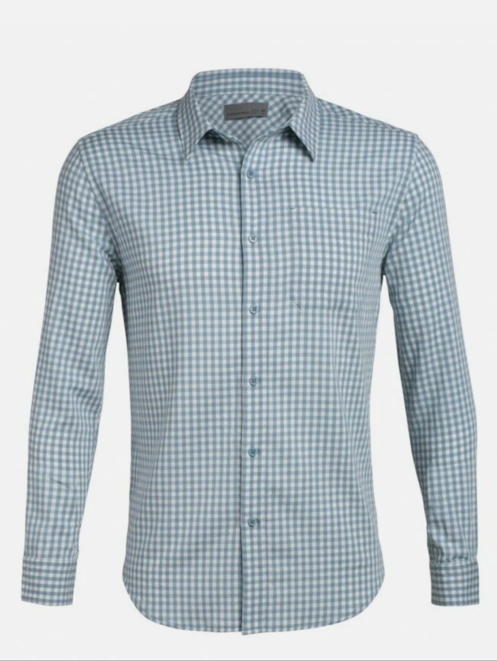 Icebreaker Merino Cool Lite Compass Flannel Shirt Waterfall / Enamel L